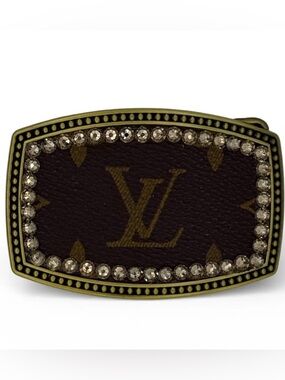 Authentic LV Upcycled Classic Monogram Belt Buckle